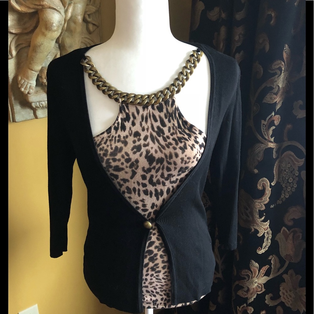 Stunning chain embellished top